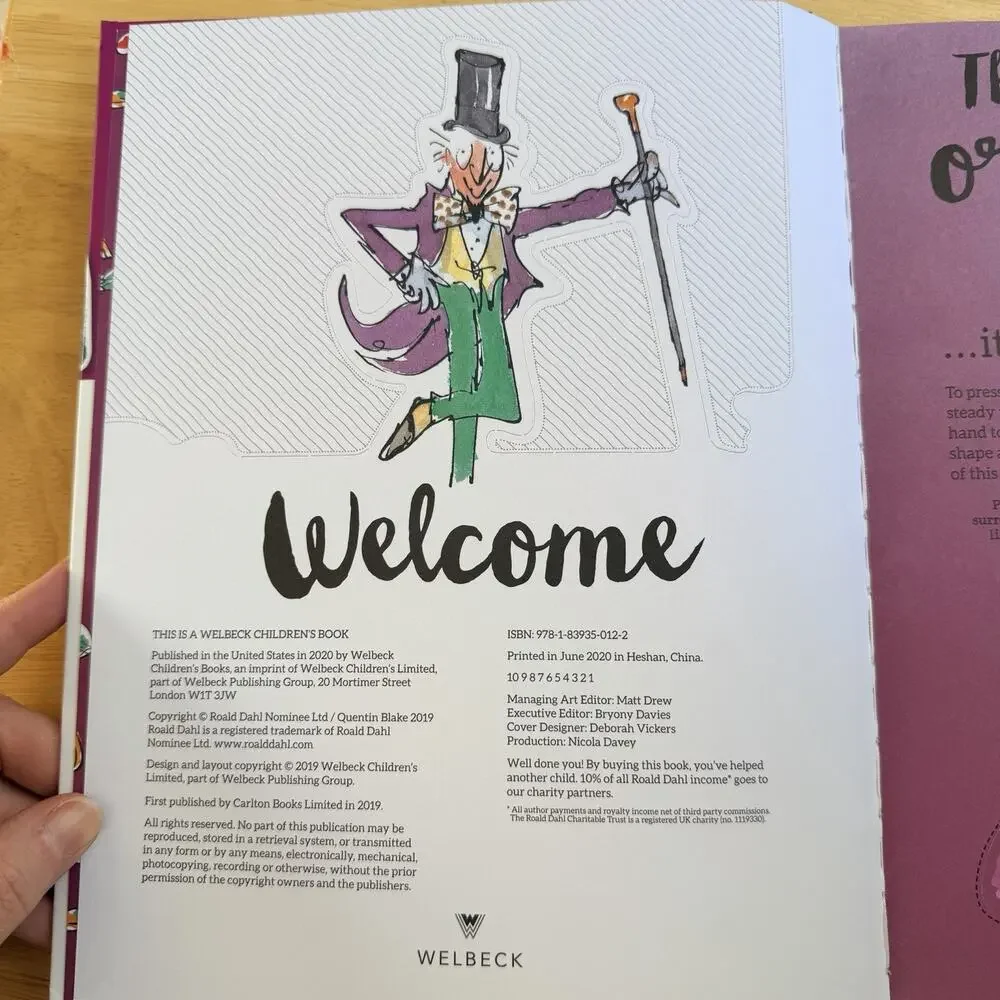 Roald Dahls Beastly Brutes and Heroic Human Beans Press Out Paper Adventure Book